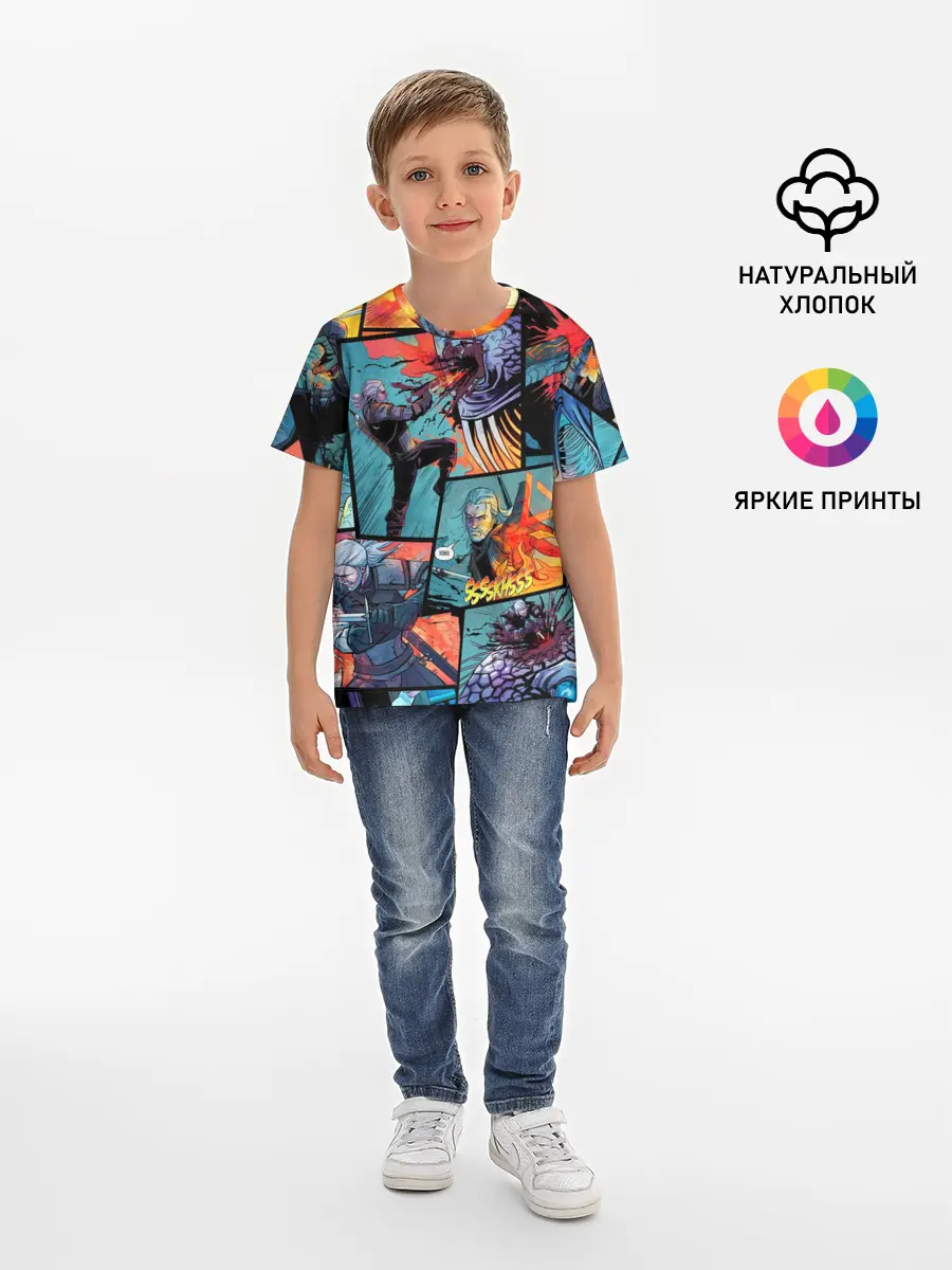 Детская базовая футболка / Ведьмак / The Witcher