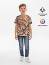 Детская базовая футболка / дудл узоры