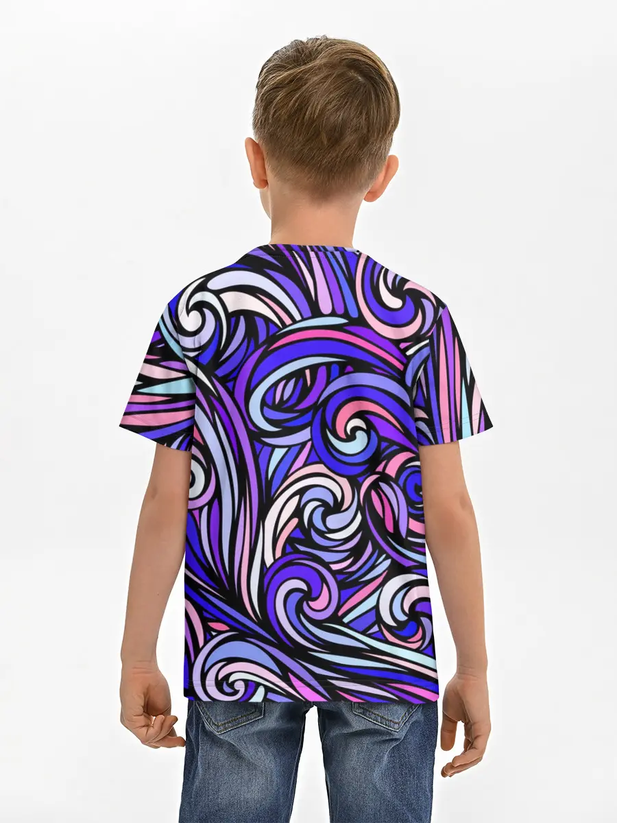 Детская базовая футболка / Волны