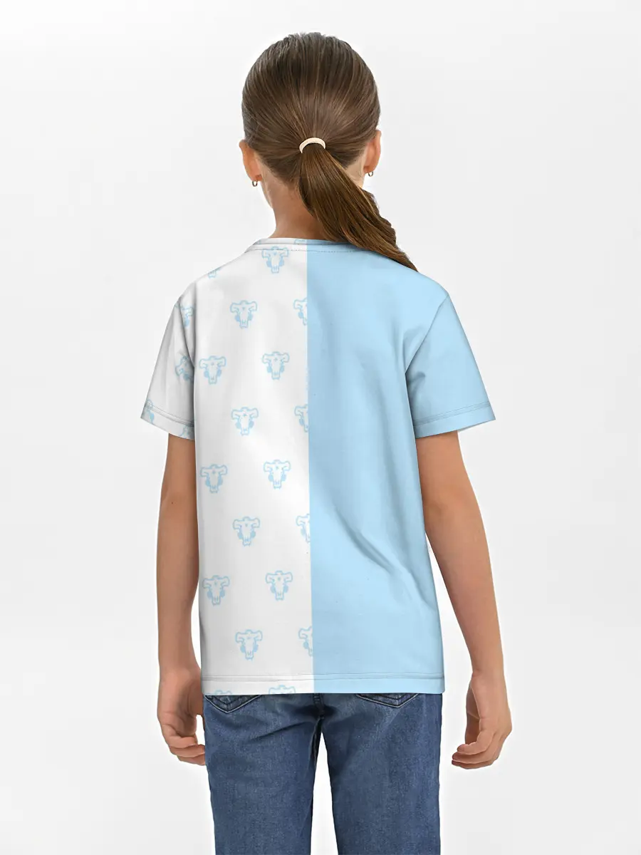 Детская базовая футболка / Чёрный клевер Неро в кармашке