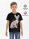 Детская базовая футболка / I Love Sphynx!
