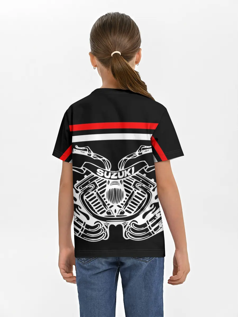 Детская базовая футболка / SUZUKI / СУЗУКИ / BIKER