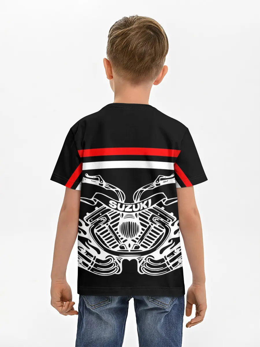 Детская базовая футболка / SUZUKI / СУЗУКИ / BIKER