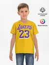 Детская базовая футболка / James 18-19 LA Lakers home