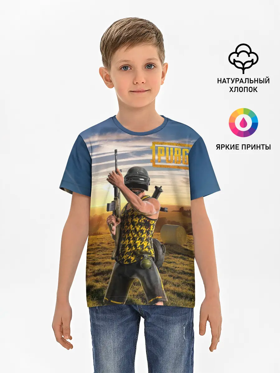 Детская базовая футболка / PUBG