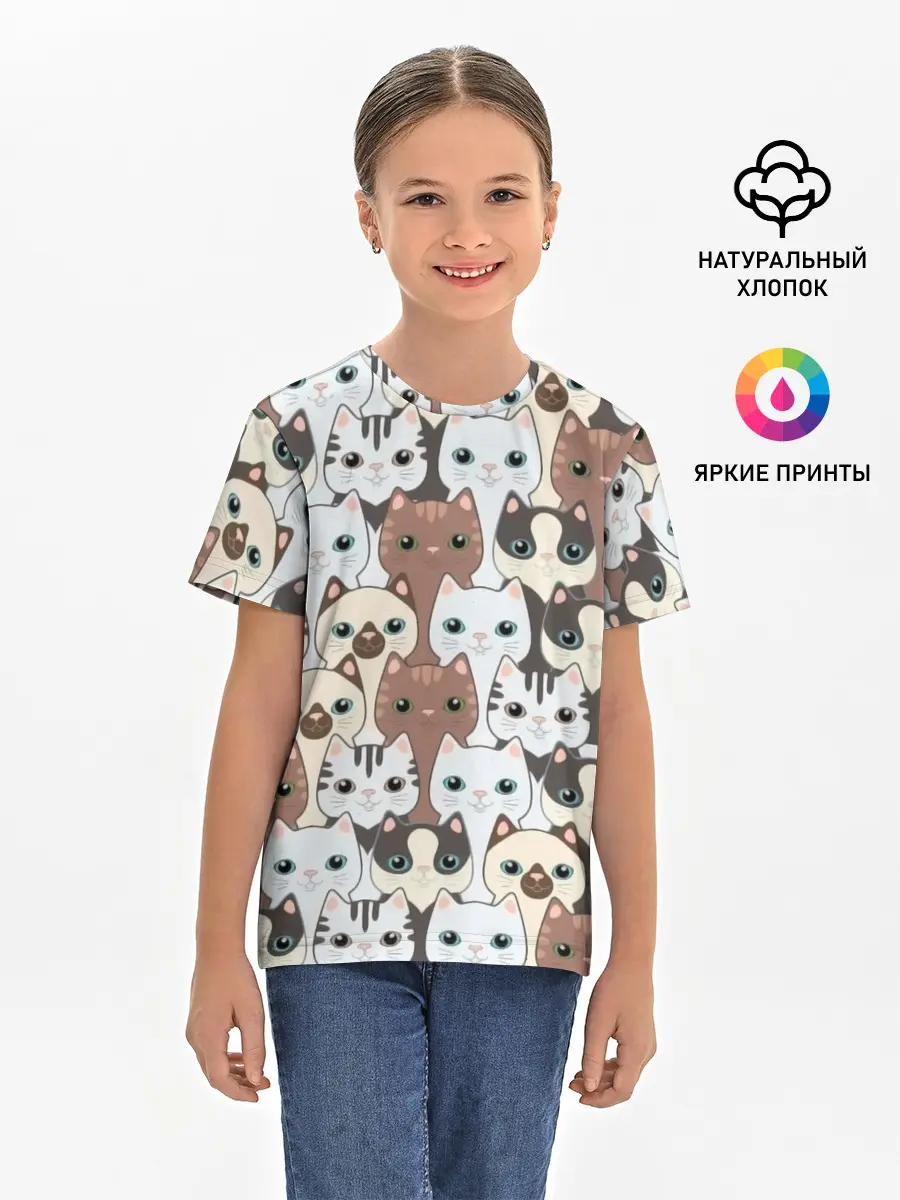Детская базовая футболка / Животные.