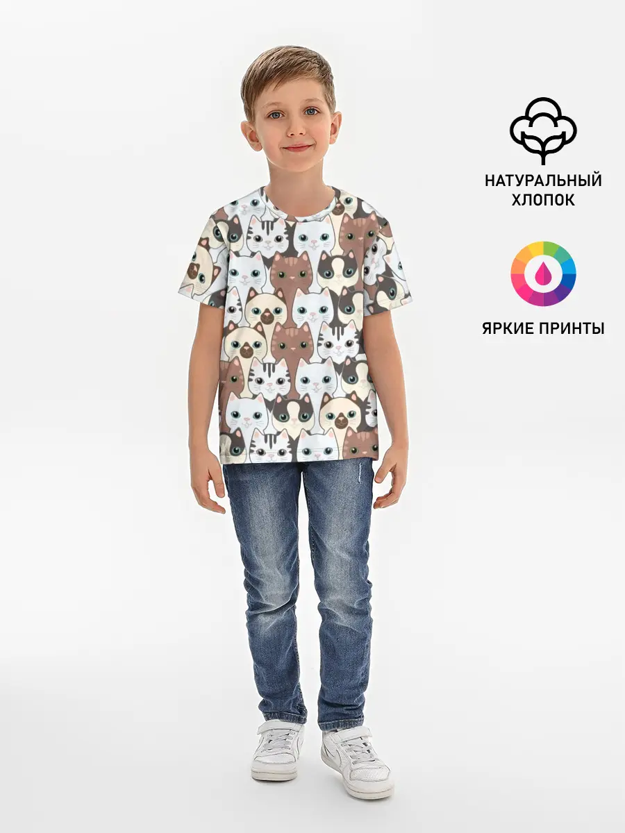 Детская базовая футболка / Животные.