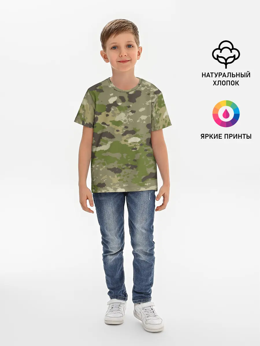 Детская базовая футболка / CAMOUFLAGE