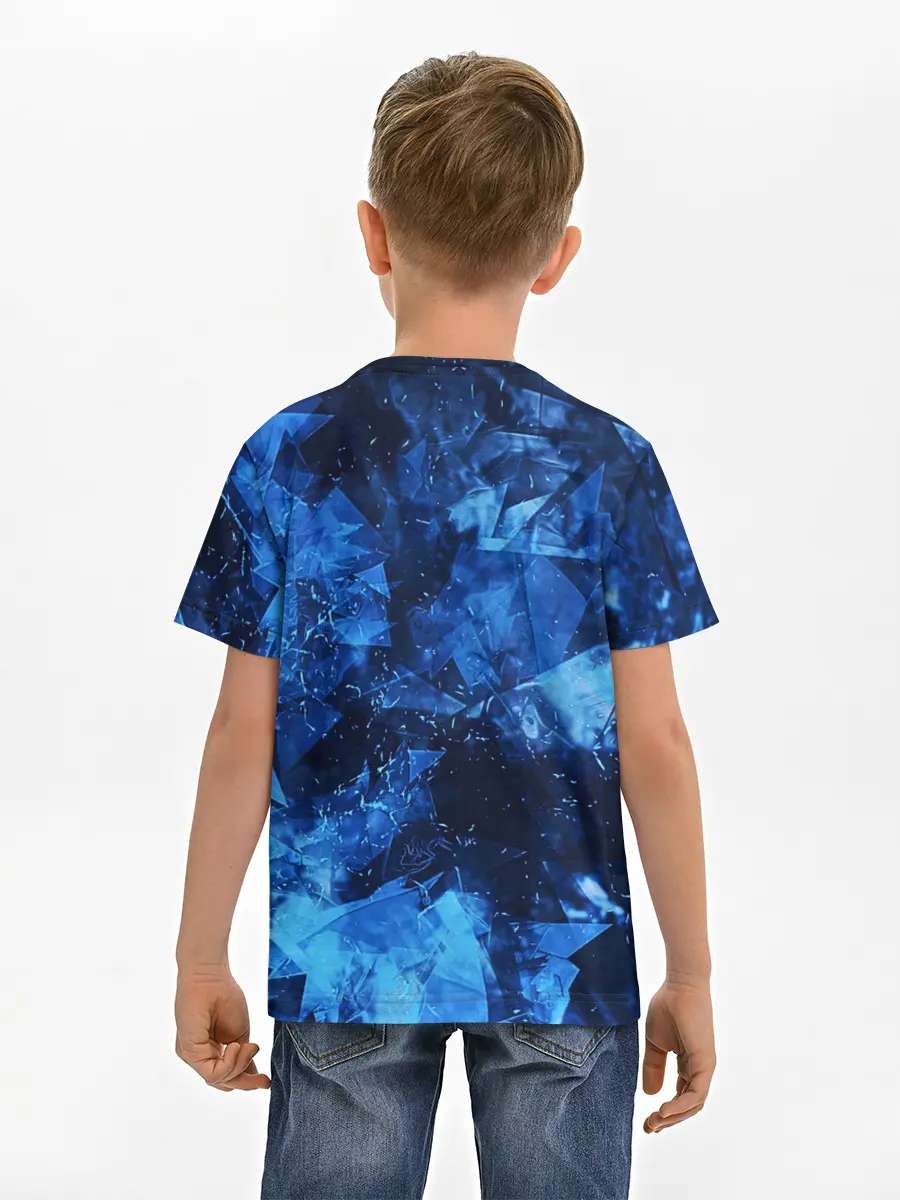 Детская базовая футболка / Blue Abstraction