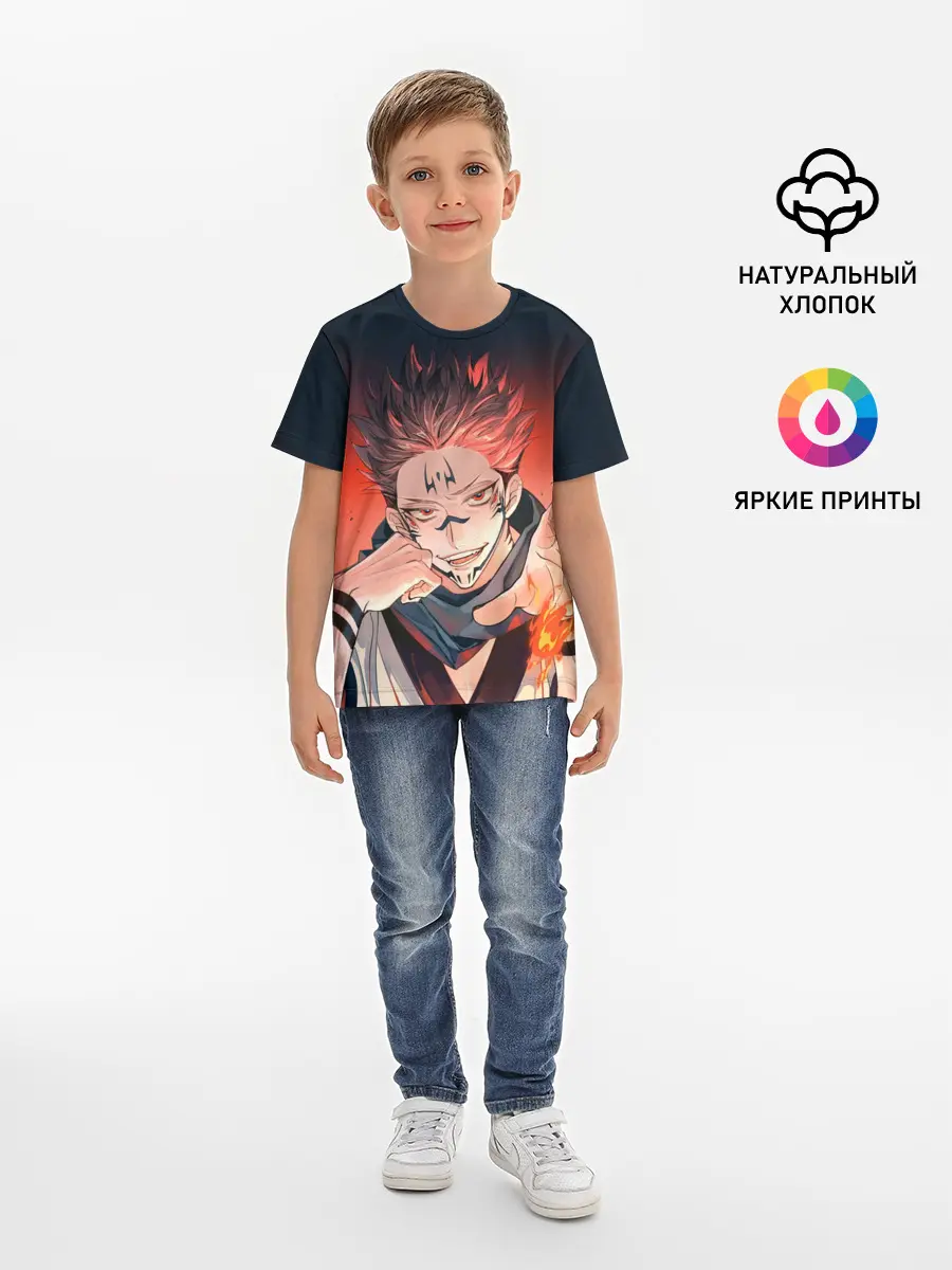 Детская базовая футболка / Магическая битва | Рёмен Сукуна