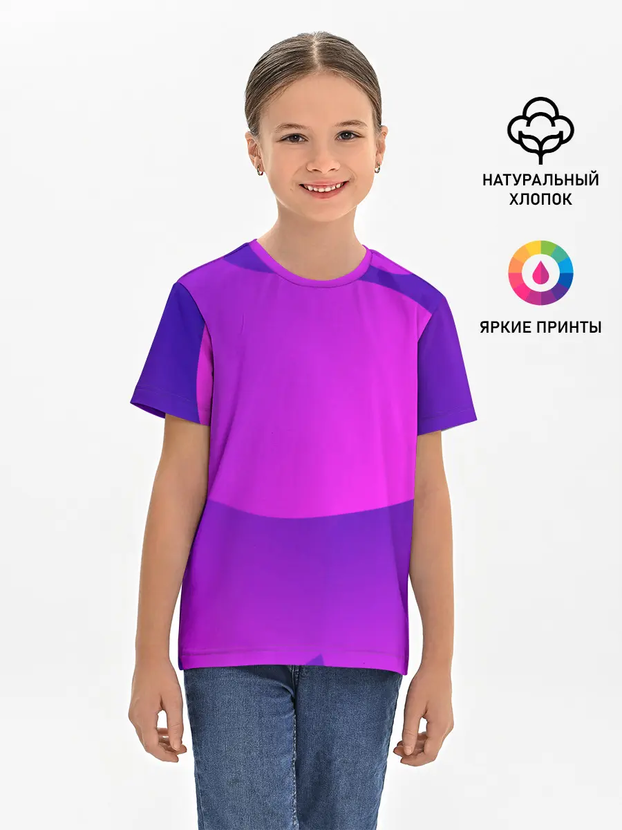 Детская базовая футболка / НЕОНОВАЯ ГЕОМЕТРИЯ