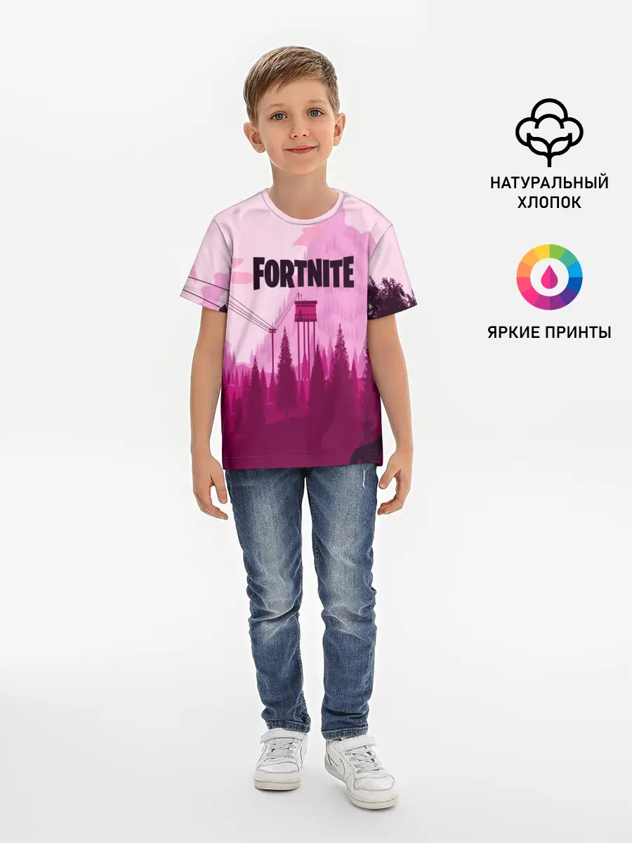 Детская базовая футболка / FORTNITE