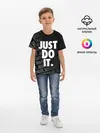 Детская базовая футболка / JUST DO IT / ПРОСТО СДЕЛАЙ ЭТО