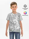 Детская базовая футболка / Коты мемы кошки
