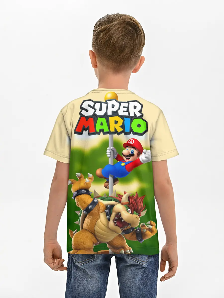 Детская базовая футболка / Mario Coins