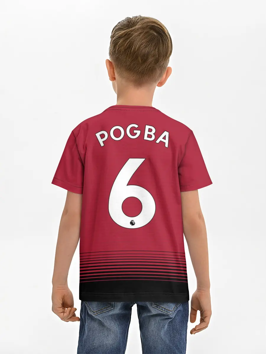Детская базовая футболка / Погба Манчестер 18-19