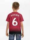Детская базовая футболка / Погба Манчестер 18-19