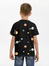 Детская базовая футболка / Планеты в космосе