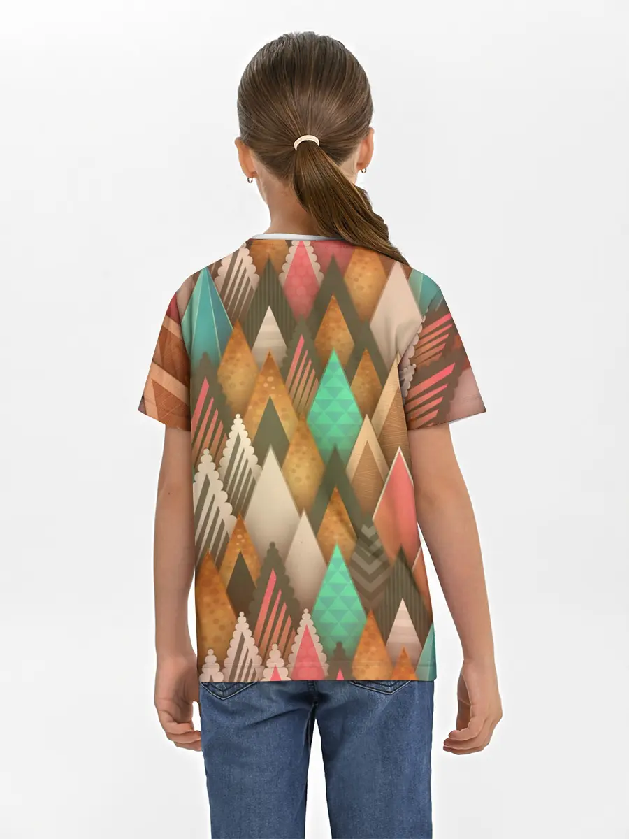 Детская базовая футболка / Острые пики