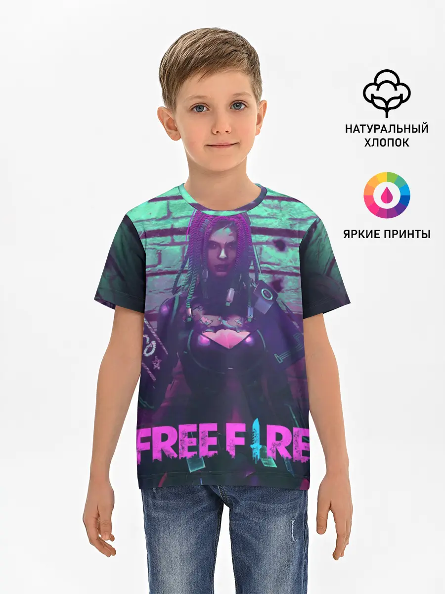 Детская базовая футболка / FREE FIRE