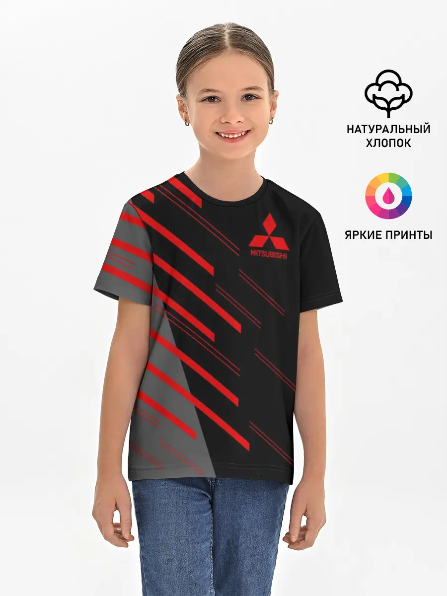 Детская базовая футболка / MITSUBISHI | МИТСУБИСИ