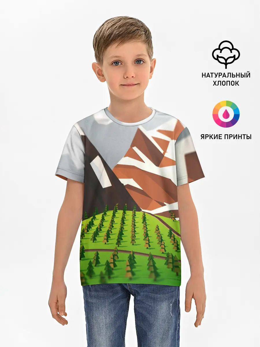 Детская базовая футболка / Горы