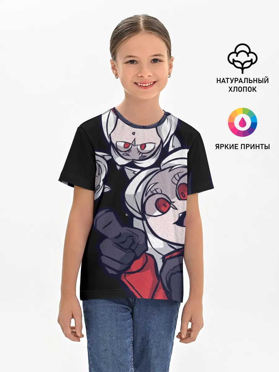 Детская базовая футболка / Мультяшные герои Helltaker