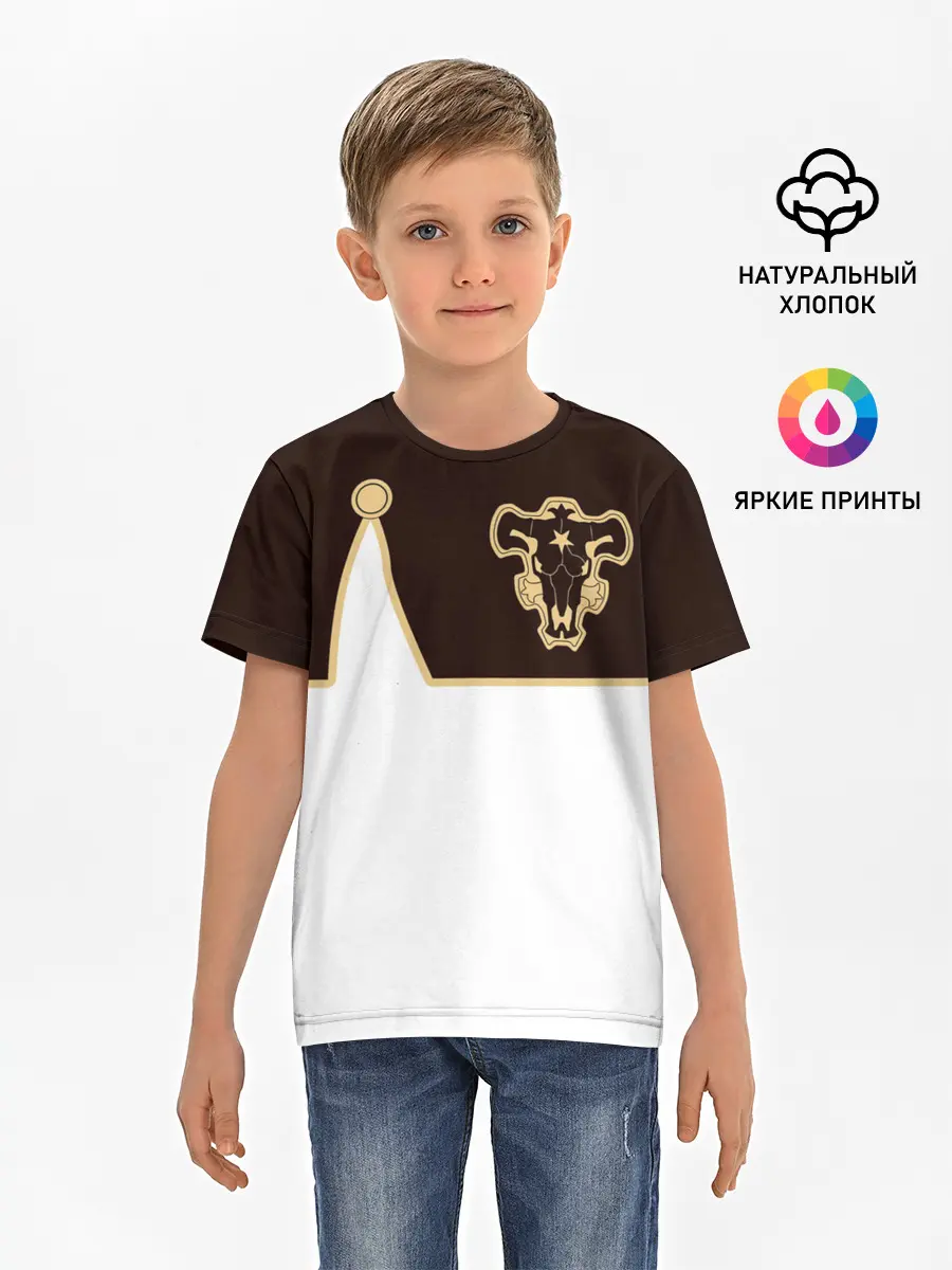 Детская базовая футболка / Мантия Чёрный Бык
