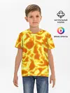 Детская базовая футболка / Огненная вспышка