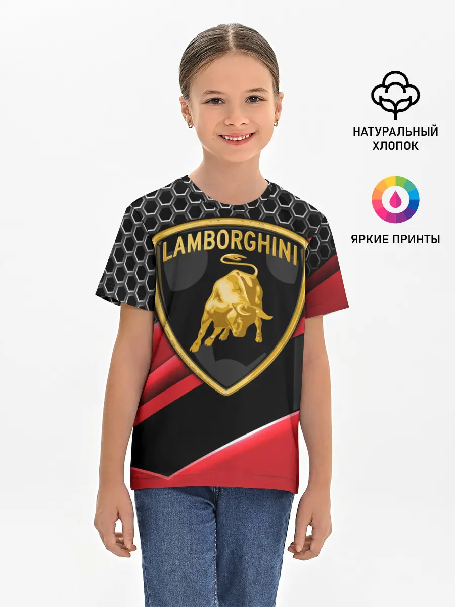 Детская базовая футболка / Lamborghini