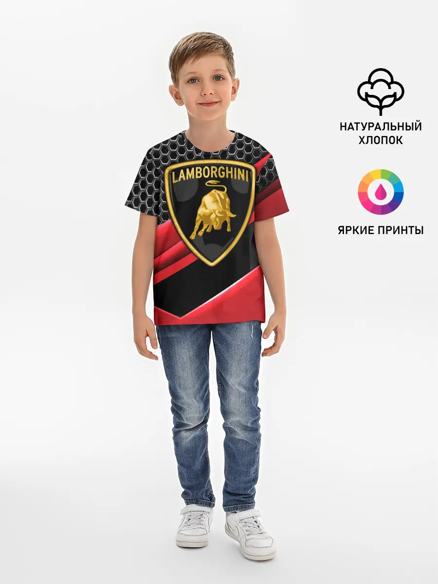 Детская базовая футболка / Lamborghini