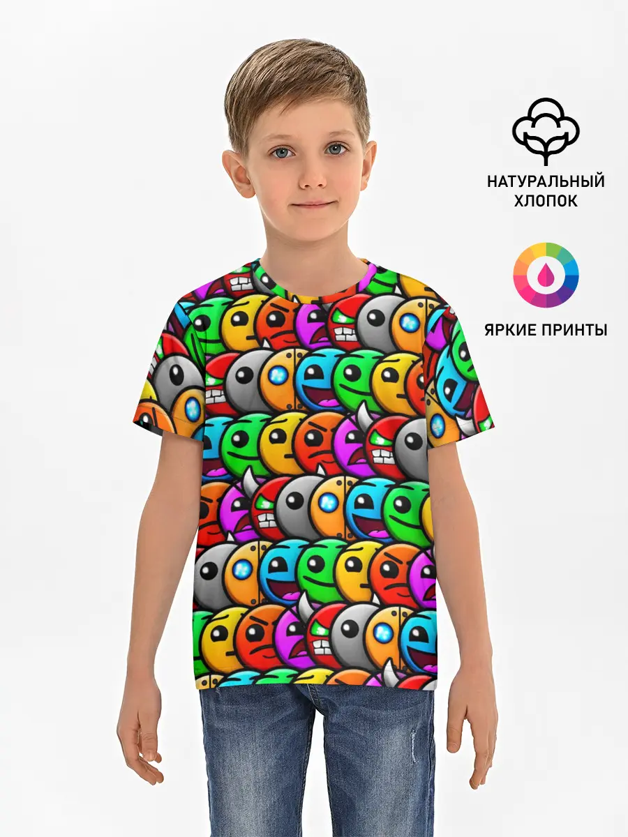 Детская базовая футболка / GEOMETRY DASH