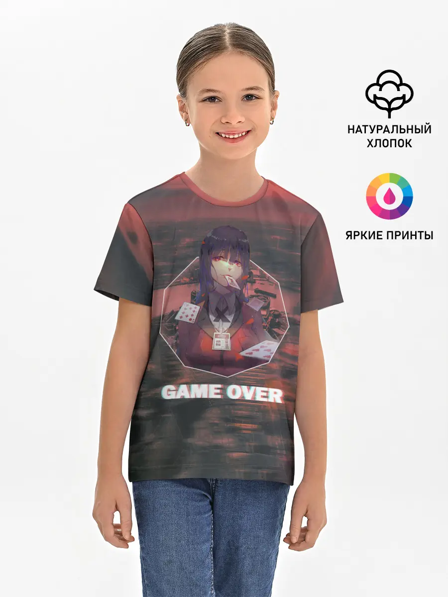 Детская базовая футболка / Kakegurui Yumeko Jabami art