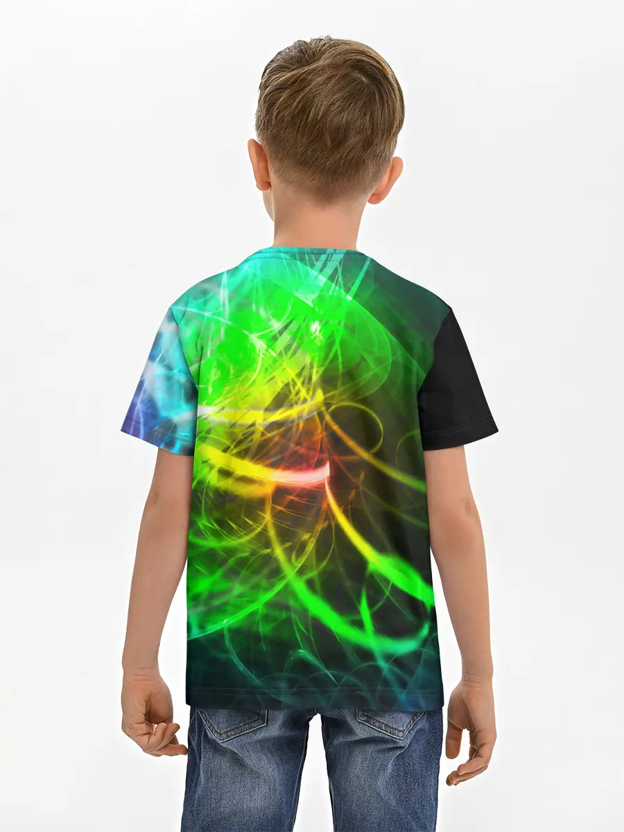 Детская базовая футболка / ЗЕЛЕНЫЙ НЕОН