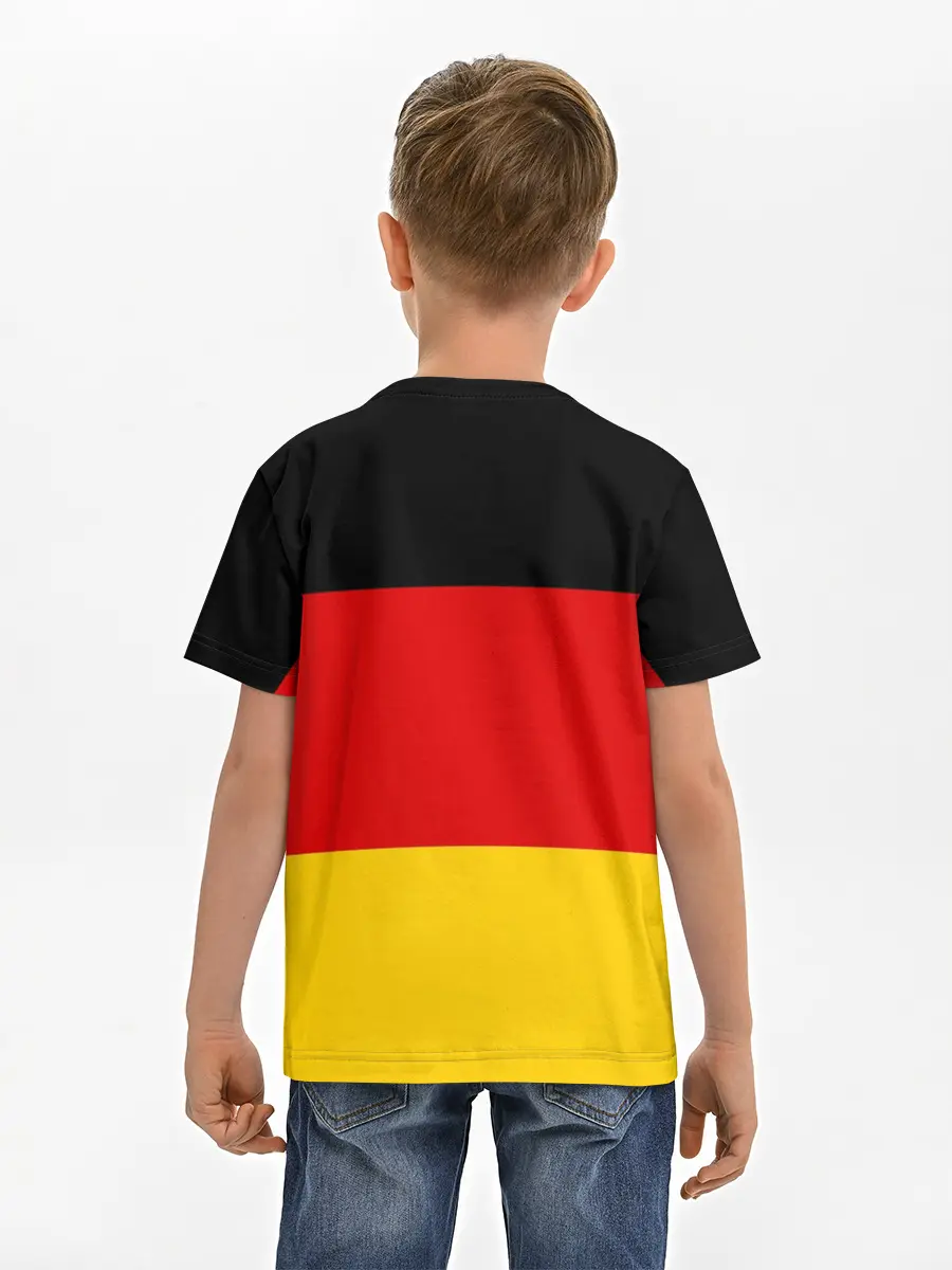 Детская базовая футболка / Сборная Германии флаг