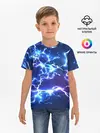 Детская базовая футболка / СВЕТЯЩИЕСЯ МОЛНИИ | NEON FLASH