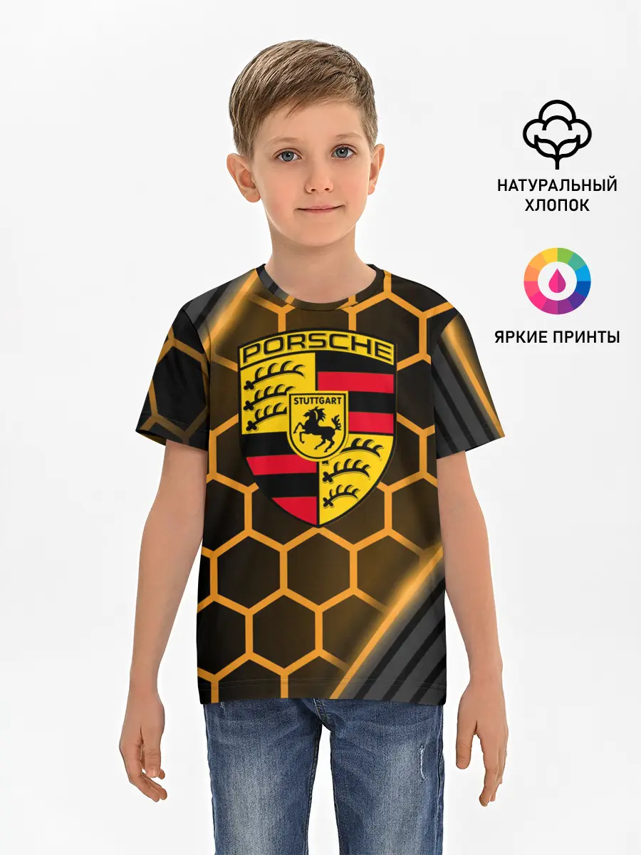 Детская базовая футболка / PORSCHE | ПОРШЕ