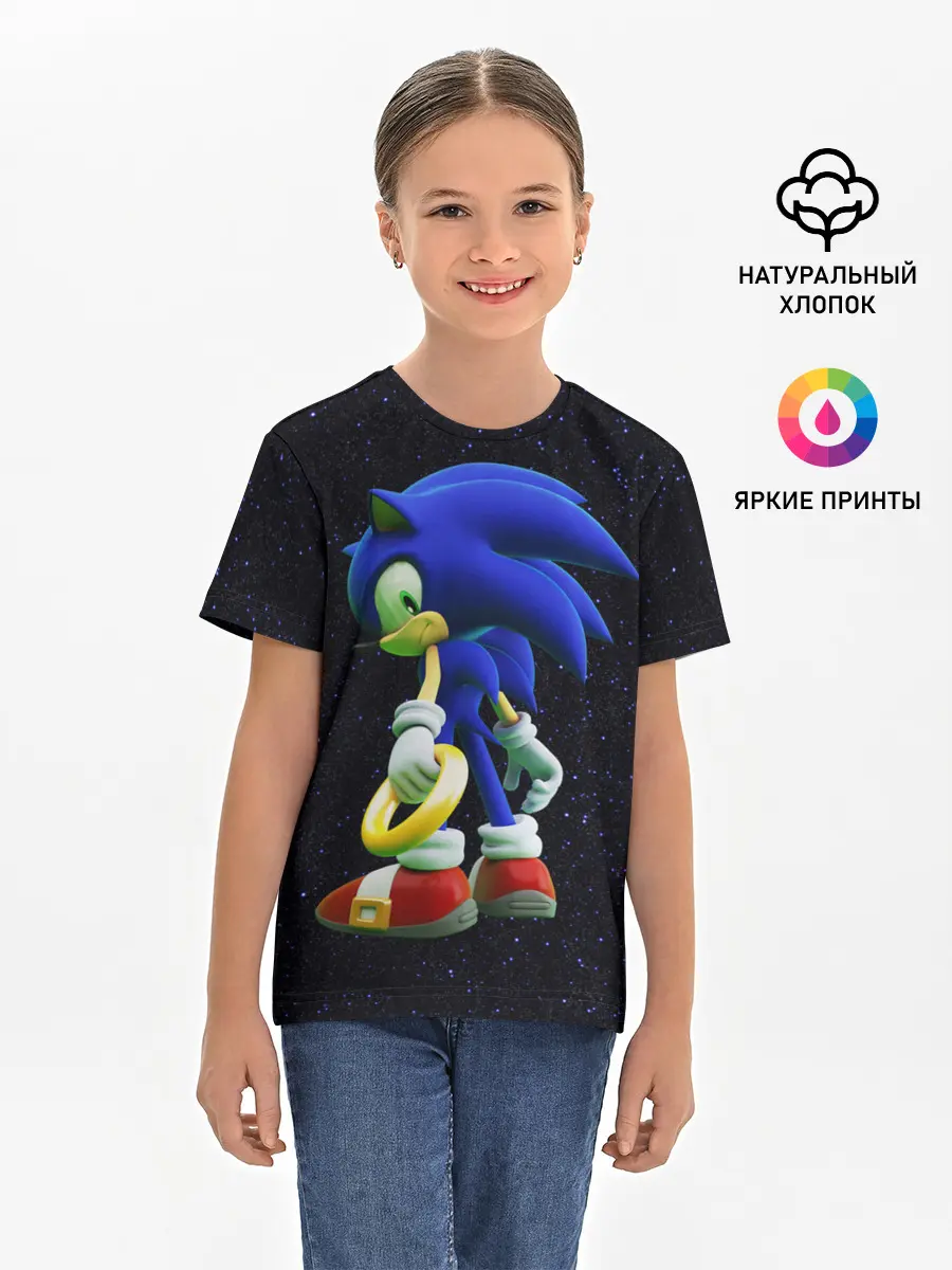 Детская базовая футболка / Sonic