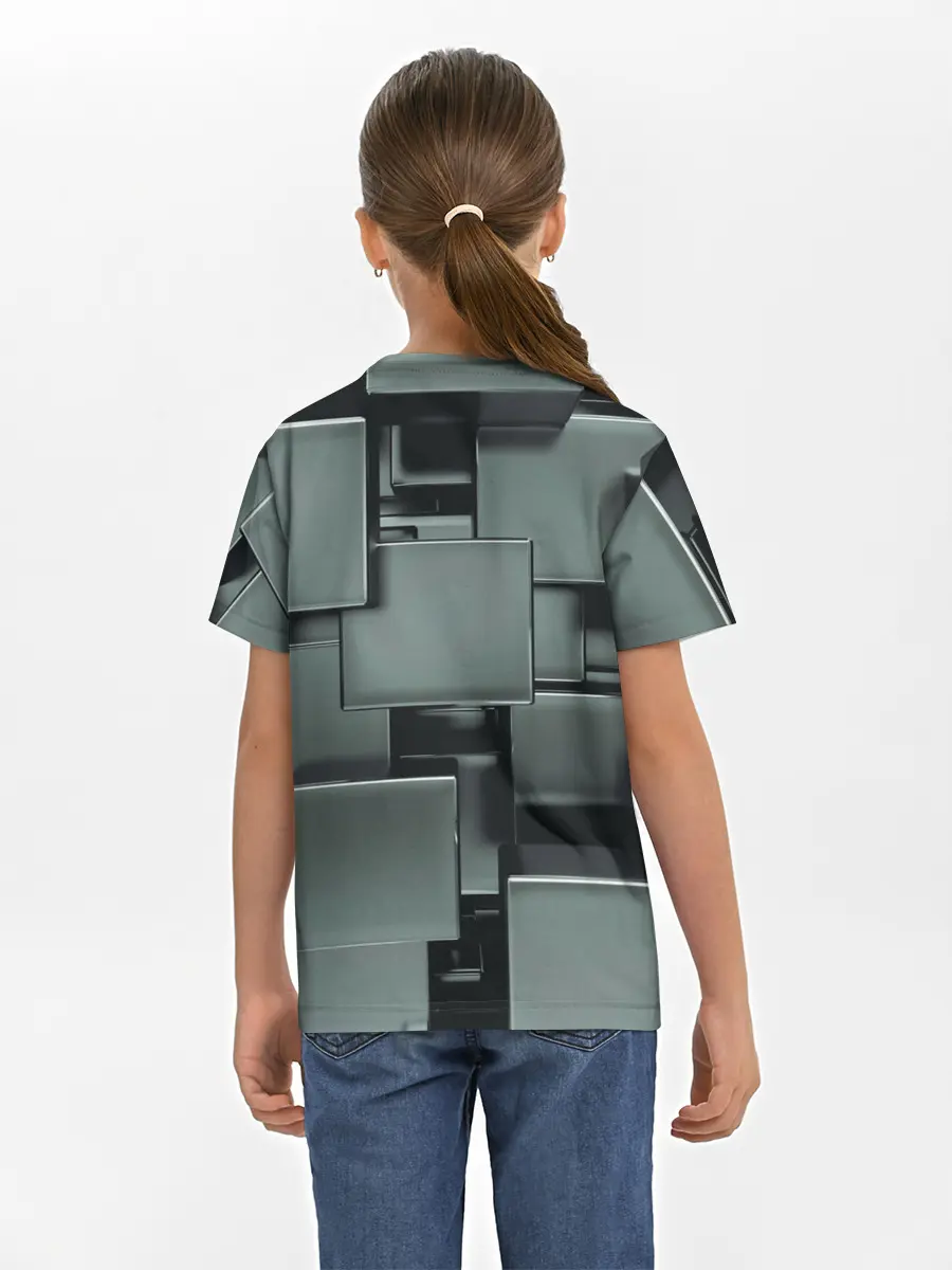 Детская базовая футболка / КУБИЗМ