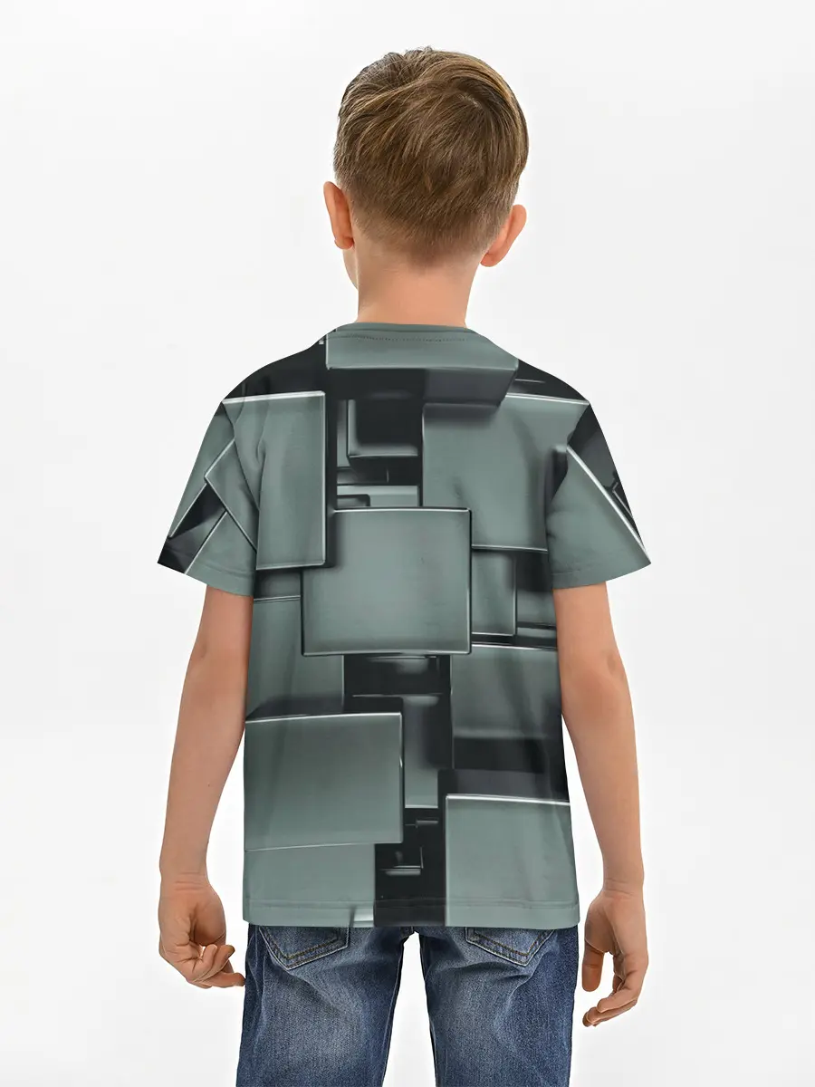 Детская базовая футболка / КУБИЗМ