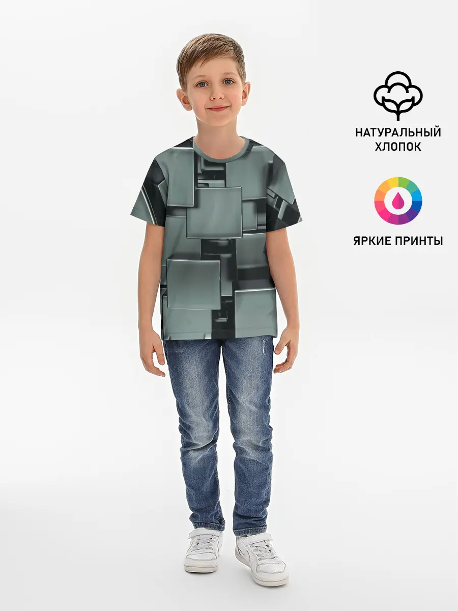 Детская базовая футболка / КУБИЗМ