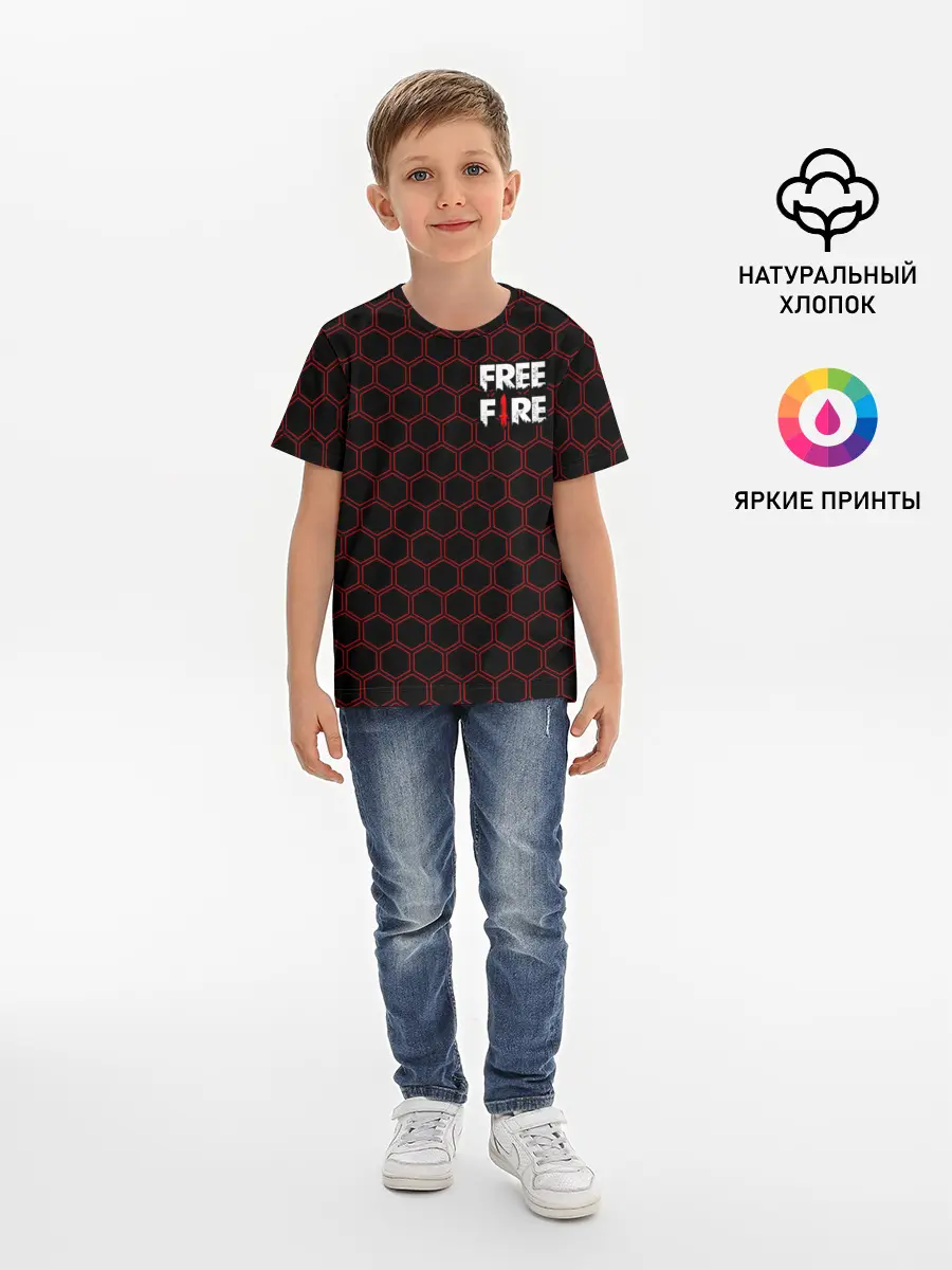 Детская базовая футболка / FREE FIRE / ФРИ ФАЕР