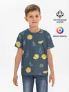 Детская базовая футболка / Лимонный узор
