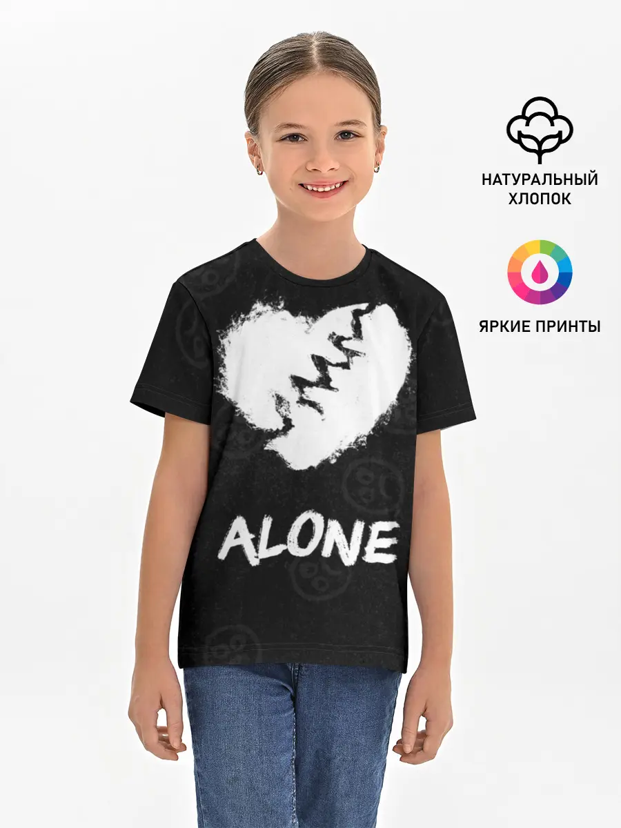 Детская базовая футболка / Alone