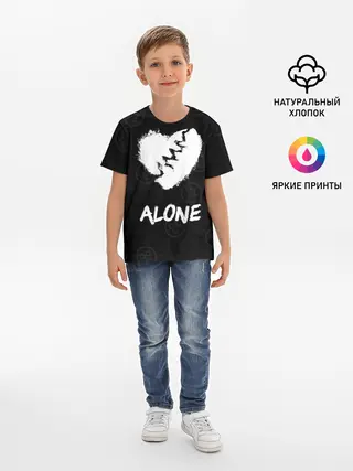 Детская базовая футболка / Alone