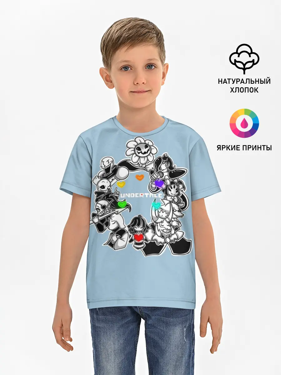 Детская базовая футболка / Undertale