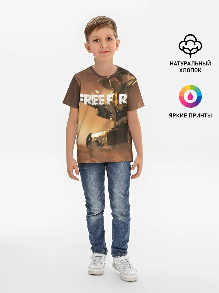 Детская базовая футболка / FREE FIRE