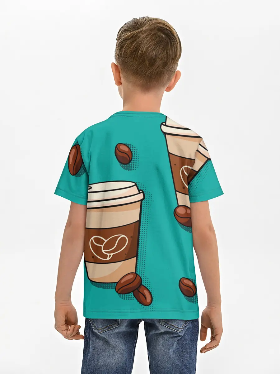 Детская базовая футболка / Я ЛЮБЛЮ КОФЕ | I LOVE COFFEE