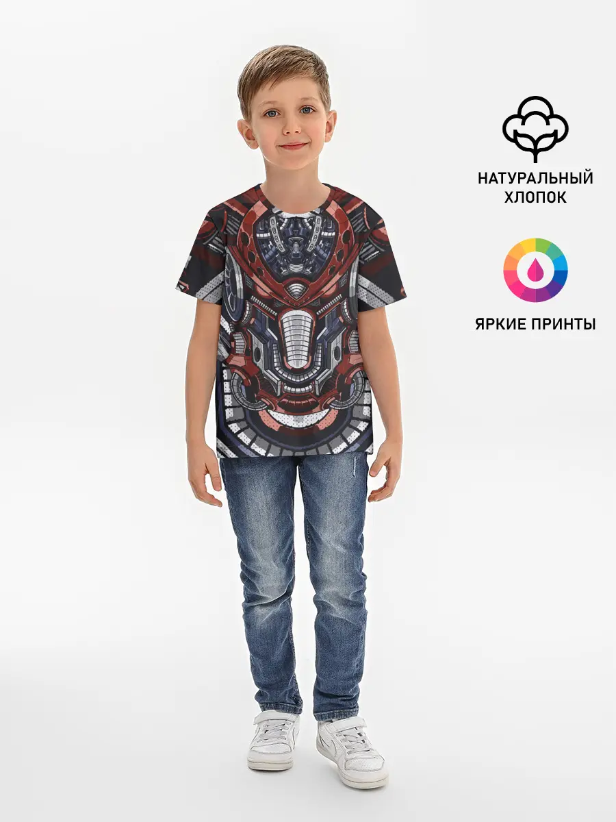 Детская базовая футболка / Механический робот