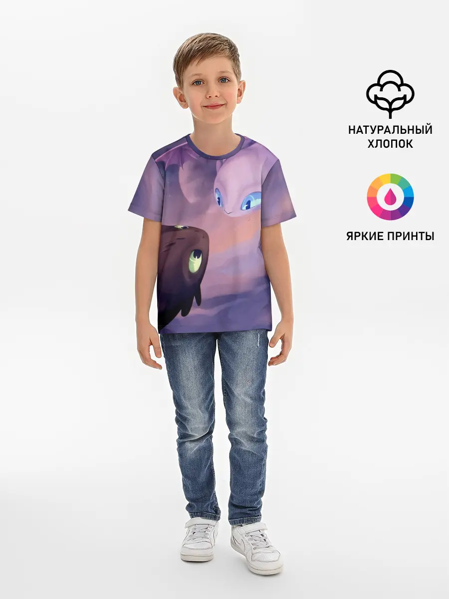 Детская базовая футболка / Как приручить дракона